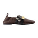 Ganni Sue Triple Ballerinas -  - Synthetic - Brown