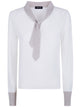 Anneclaire Round Neck Sweater With Tie