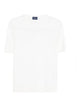 Drumohr White Linen Cotton T-Shirt