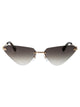 Dsquared2 Gold Green Metal Sunglasses