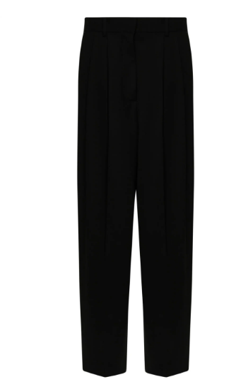 Parosh Black Tailored Wide-Leg Trousers