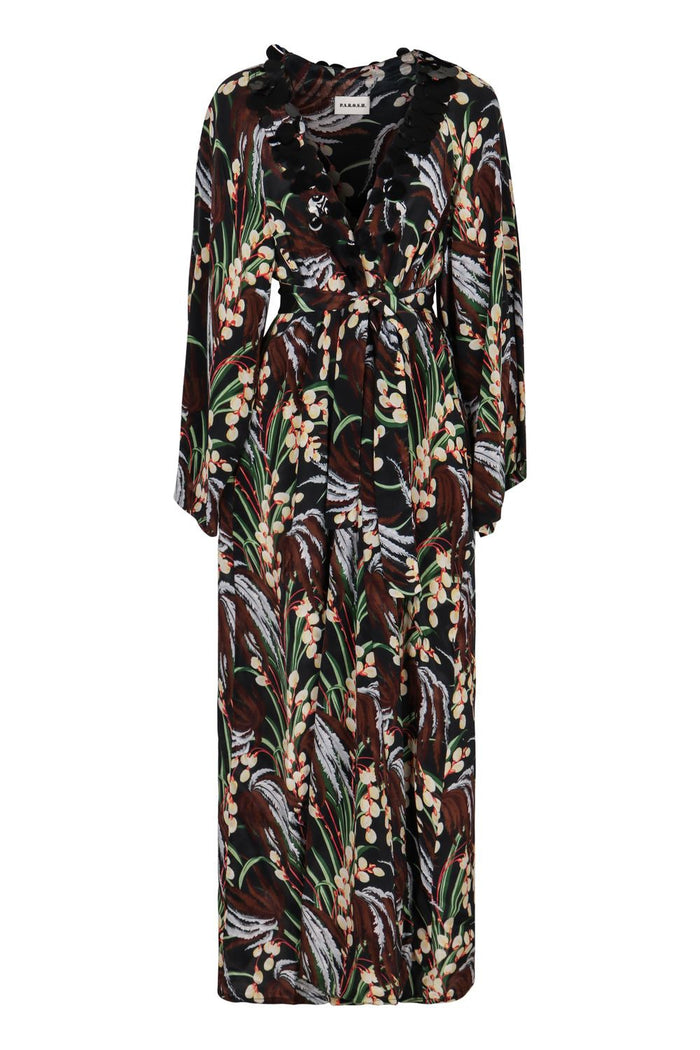 Parosh Printed Crepe Dress