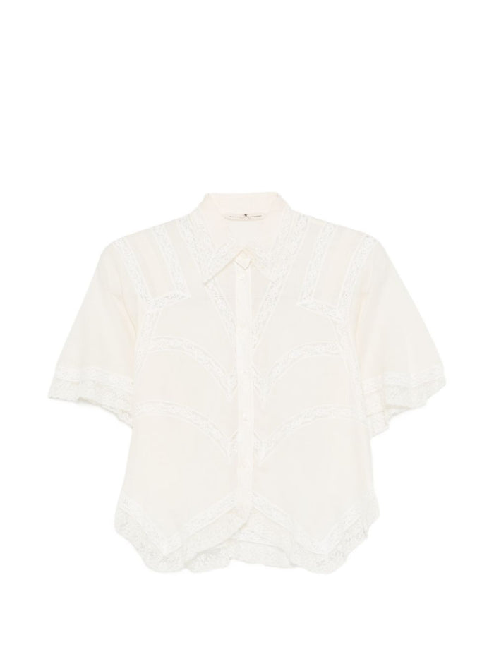Ermanno Scervino Embroidered Cotton Shirt