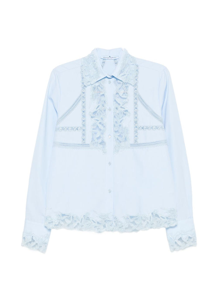 Ermanno Scervino Embroidered Cotton Shirt