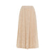 Ermanno Scervino Pink Lace Cotton Midi Skirt