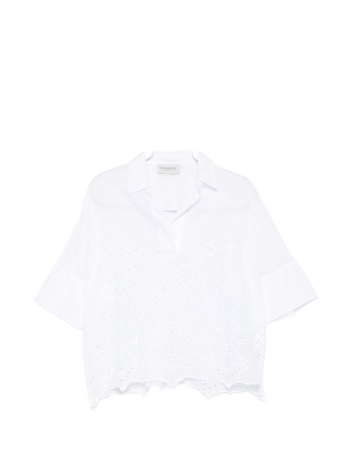 Ermanno Embroidered Cotton Shirt