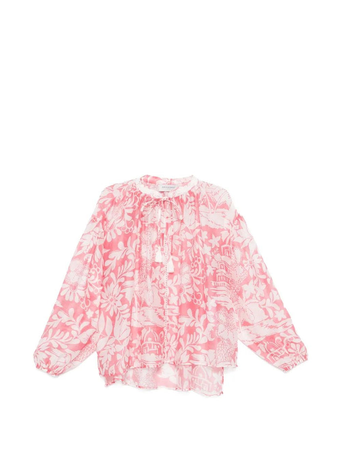 Ermanno Bubble Lyocell Polyamide Shirt