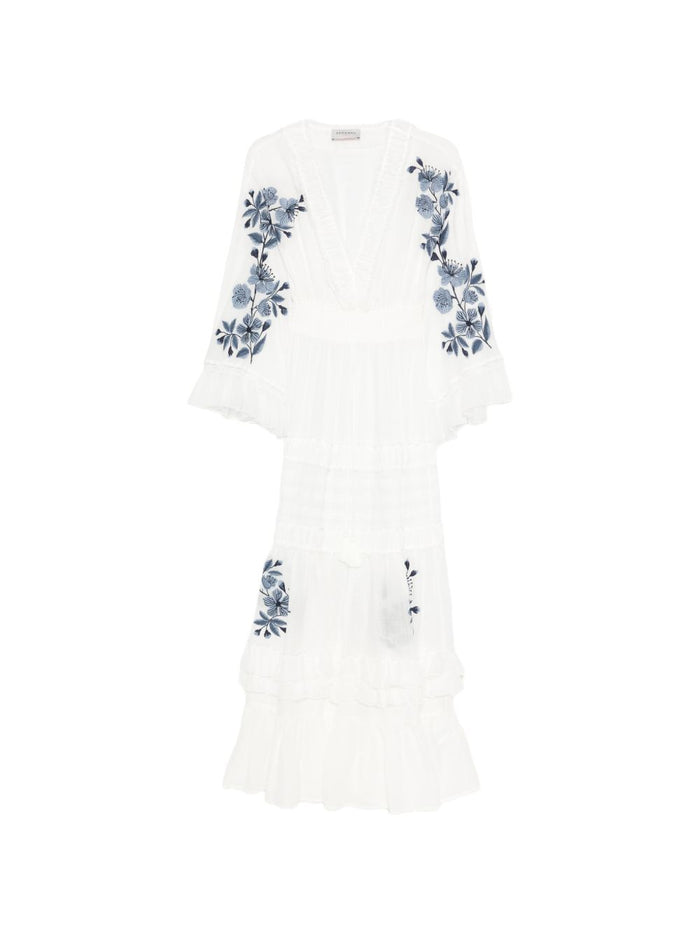 Ermanno Embroidered Maxi Dress