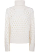 Parosh Turtle Neck Basket Stitch Sweater
