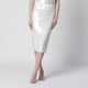 P.a.r.o.s.h. Cream Sequin Pencil Skirt