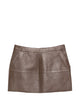 Parosh Leather Mini Skirt