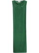 Parosh Drape Neck Shift Dress