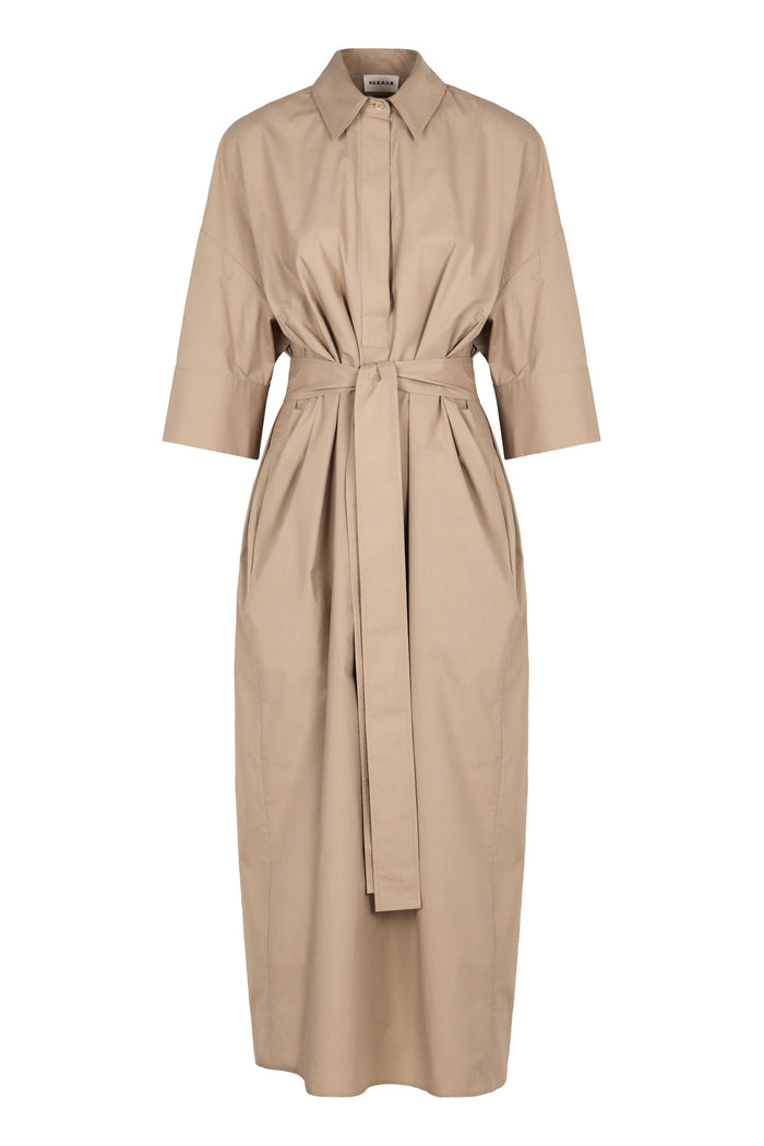 Parosh Belted Cotton Dress