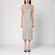 Parosh  Light Grey Lace Midi Dress