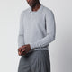 Drumohr Light Grey Wool Polo Shirt