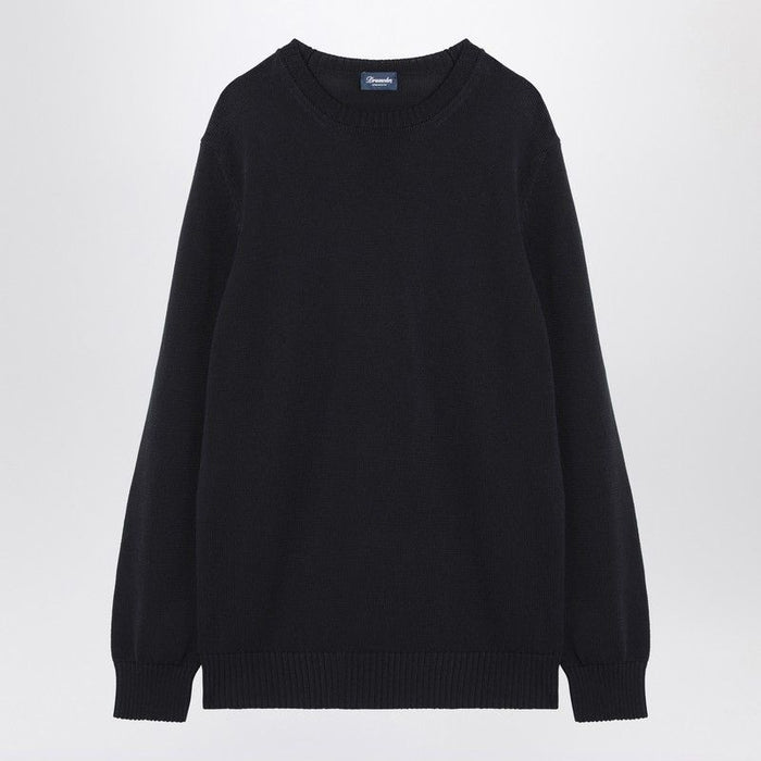 Drumohr  Navy Blue Cotton Sweater