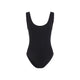 Phoebe Philo Black Scalloped Polyamide One-Piece