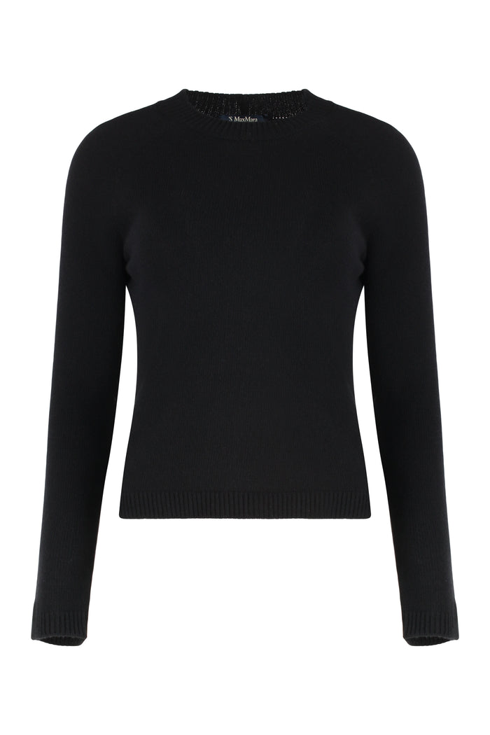 S Max Mara Crew Neck Sweater In Wool And Cashmere
