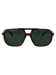 David Beckham Brown Horn Ruthenium Acetate Sunglasses