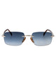 David Beckham Palladium Havana Metal Sunglasses