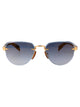 David Beckham Gold Black_ Metal Sunglasses