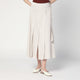 Department Five  Traxs Grey Mélange Skirt In Linen Blend