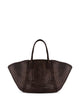 Dragon Difussion Brown Calf Leather Handbag