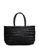 Dragon Difussion Black Buffalo Leather Handbag