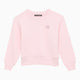 Acne Studios Crew-Neck Light Pink Cotton Sweatshirt