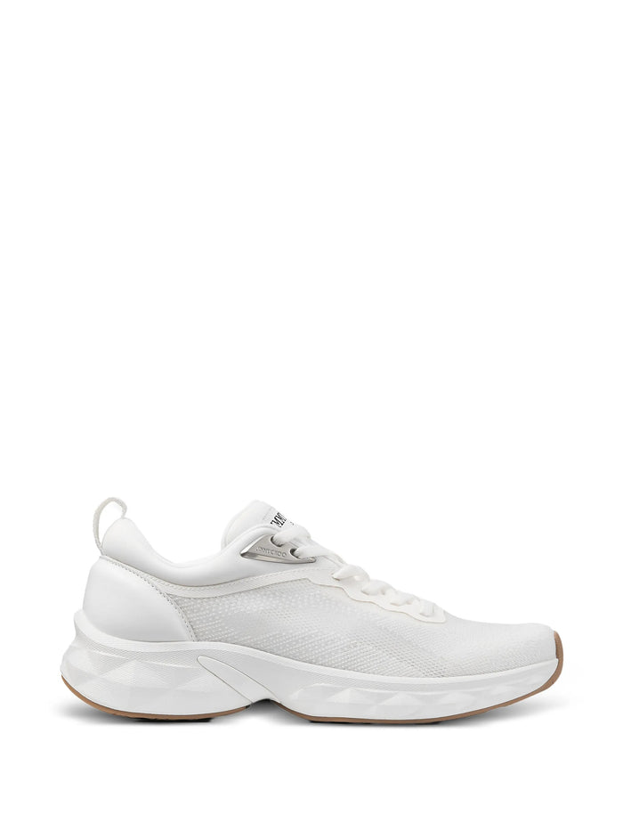 Jimmy Choo White Leather Diamond