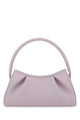 Elleme Lilac Leather Dimple Moon Shoulder Bag