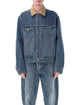 Jw Anderson Corduroy-Collar Denim Jacket