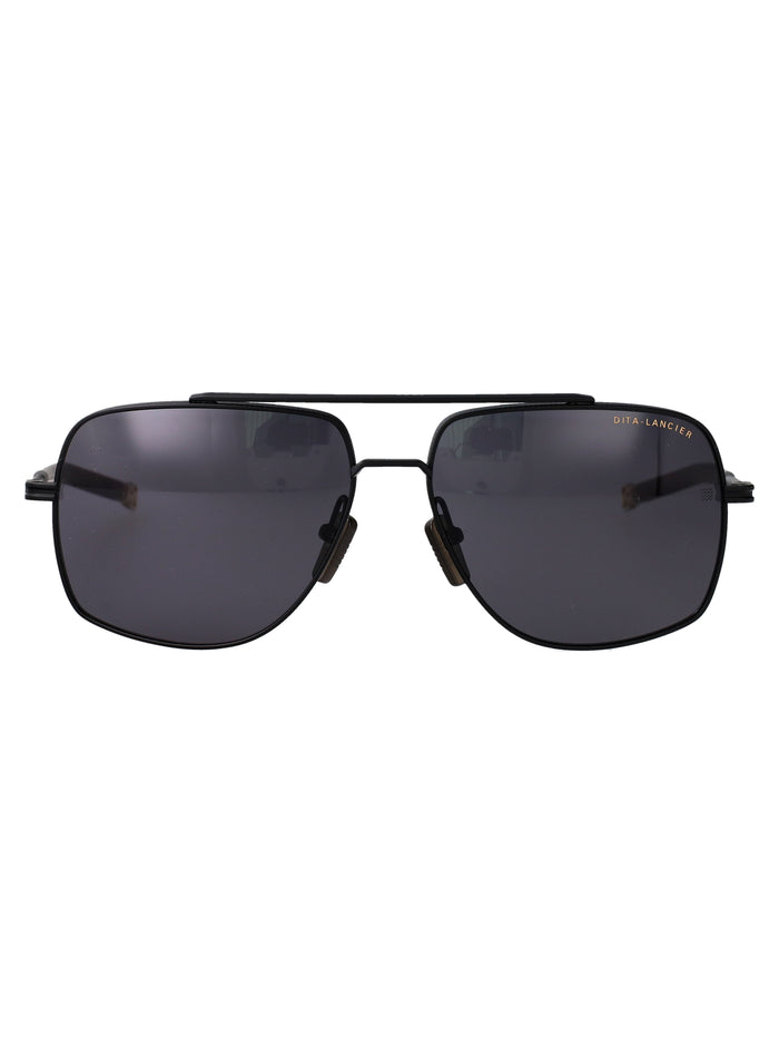 Dita Eyewear Matte Black Metal Sunglasses
