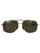 Dita Eyewear Brushed Antique Silver Metal Sunglasses