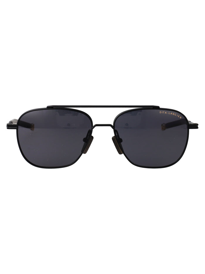 Dita Eyewear Matte Black Metal Sunglasses