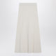 Max Mara  Ivory Skirt In Stretch Cashmere Knit