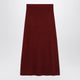 Max Mara  Raspberry Skirt In Stretch Cashmere Knit