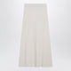 Max Mara Ivory Skirt In Stretch Cashmere Knit