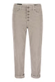 Dondup Koons - Multi-Striped Velvet Trousers With Jewelled Buttons