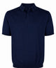 Devore Navy Blue Polo Collar T-Shirts Polos
