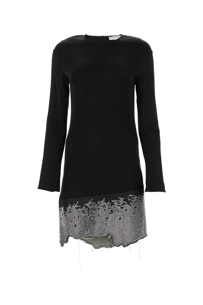 Jw Anderson Black Triacetate Blend Dress