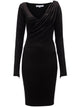 Jw Anderson Shoulder Drape V-Neck Dress