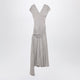 Jw Anderson Oat Modal Jersey Knotted Maxi Dress