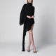 Francesco Murano Black Asymmetric Turtleneck Dress