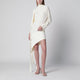Francesco Murano White Asymmetric Silkblend Dress
