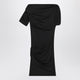 Jacquemus Black Drapeado Mini Dress