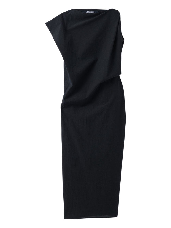 Jacquemus La Robe Drap Midi Dress