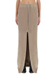Drkshdw Ivory Cotton Skirt