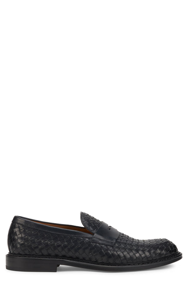 Doucal's Woven Leather Moccasin