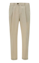 Devore Sand Beige Cotton Trousers